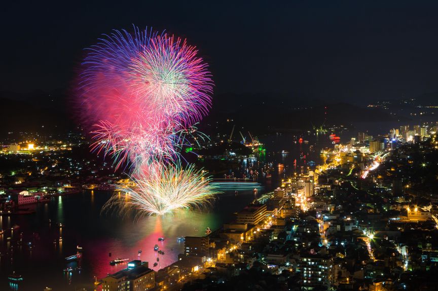 おのみち住吉花火まつり2018