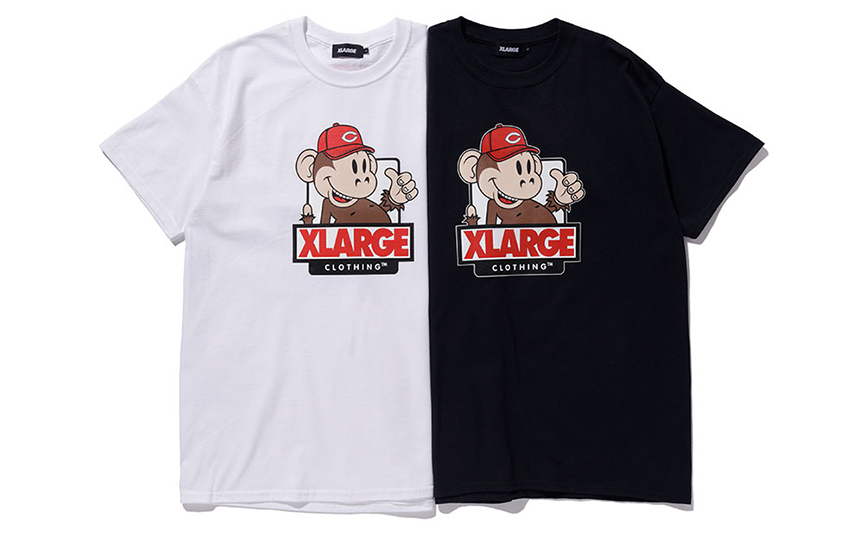 Xlarge エクストララージ と広島カープのコラボtシャツが広島店限定登場 広島観光情報総合サイト 旅やか広島