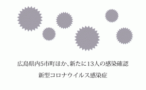府中町,廿日市市,三次市,海田町,東広島市など新たに13人の新型コロナ感染確認
