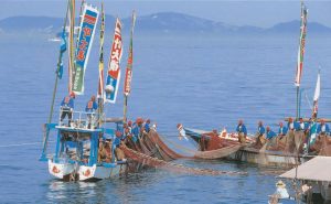 鞆の浦の伝統鯛網漁を間近で見学　今年はゴールデンウィークに開催