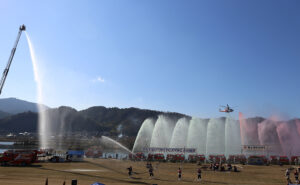 圧巻の訓練演目が人気　福山消防出初式が開催されます