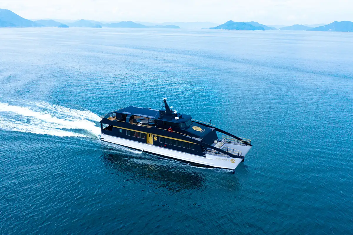 「観光クルーザー・SEA SPICA×ホテル・尾道倶楽部」絶景ディナー付きの1泊2日限定プラン