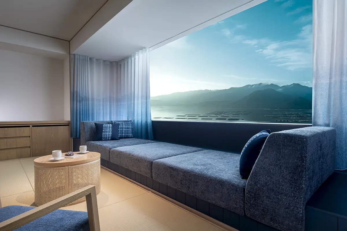 星野リゾート「界 宮島」全室オーシャンビュー「海霧（うみぎり）の間」全容初公開