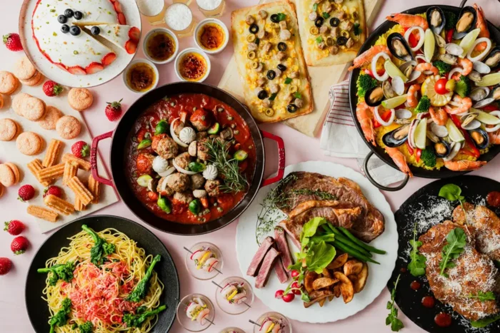 地中海グルメで春満開！パエリア・ビステッカ・ローストビーフ・いちごモンブランなど食べ放題