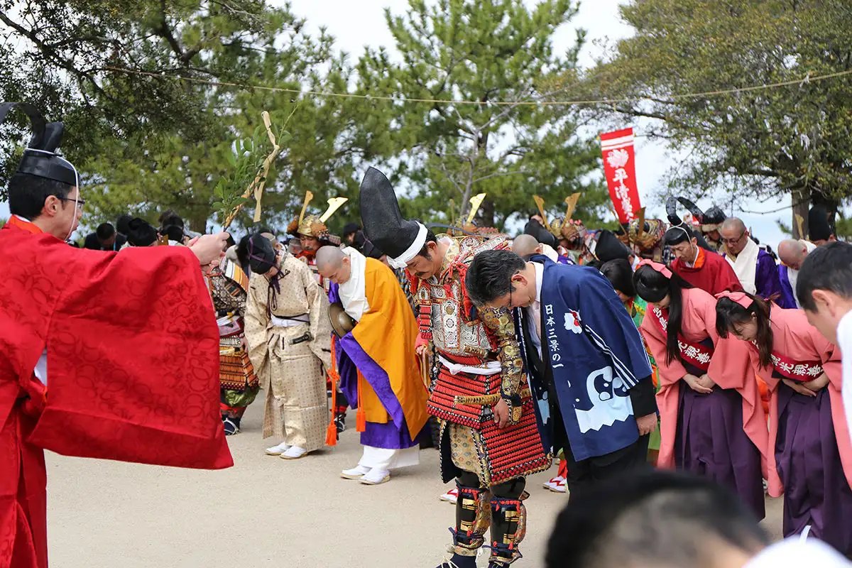宮島に平安時代の行列が出現　「宮島清盛まつり」3月22日開催