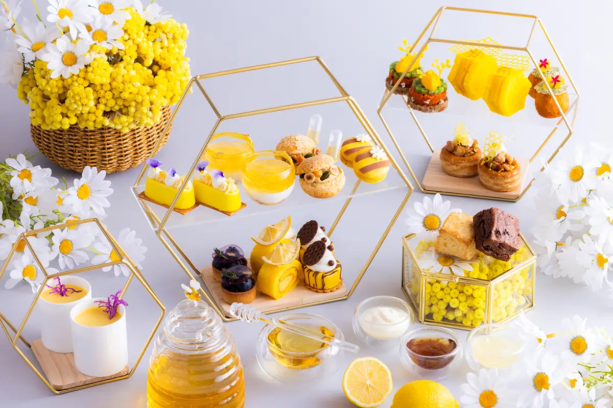 はちみつ×レモンが主役　ヒルトン広島のアフタヌーンティーでハニーレモンスイーツ9種