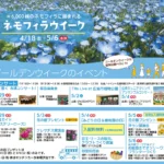広島植物公園、約6,000株のネモフィラで青い絶景!GW限定イベントも